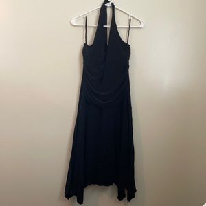 Black halter dress